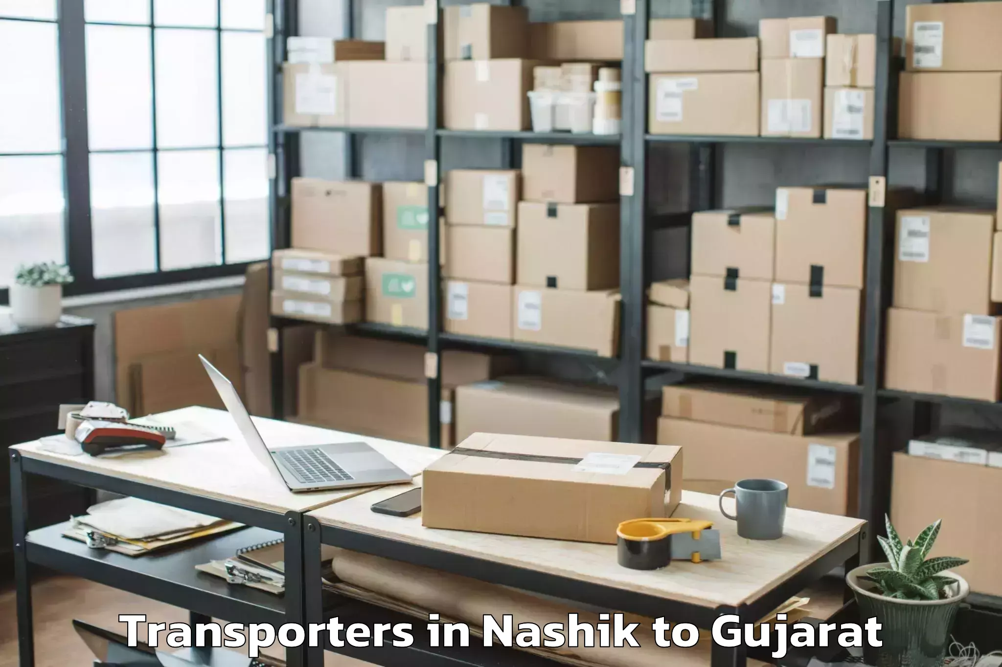 Nashik to Valod Transporters Booking